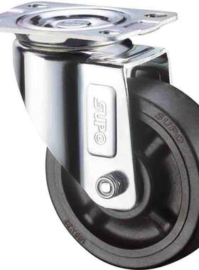 耐-高260度尼龙PA万向脚轮平5底向荣5寸带双刹Z03S-01A车Z03温S-0