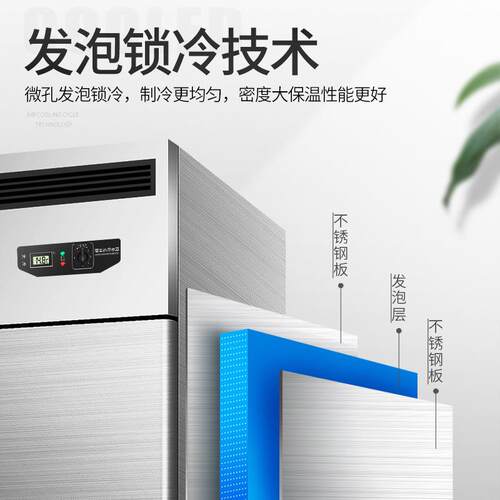 商用家用厨房立式四门六门双温冷冻保鲜柜1000L大容量冰箱冷藏柜