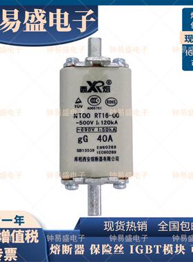 西熔XR熔断器NT00 RT16-00 20A 32A 40A 50A 63A 80A 100A 500V