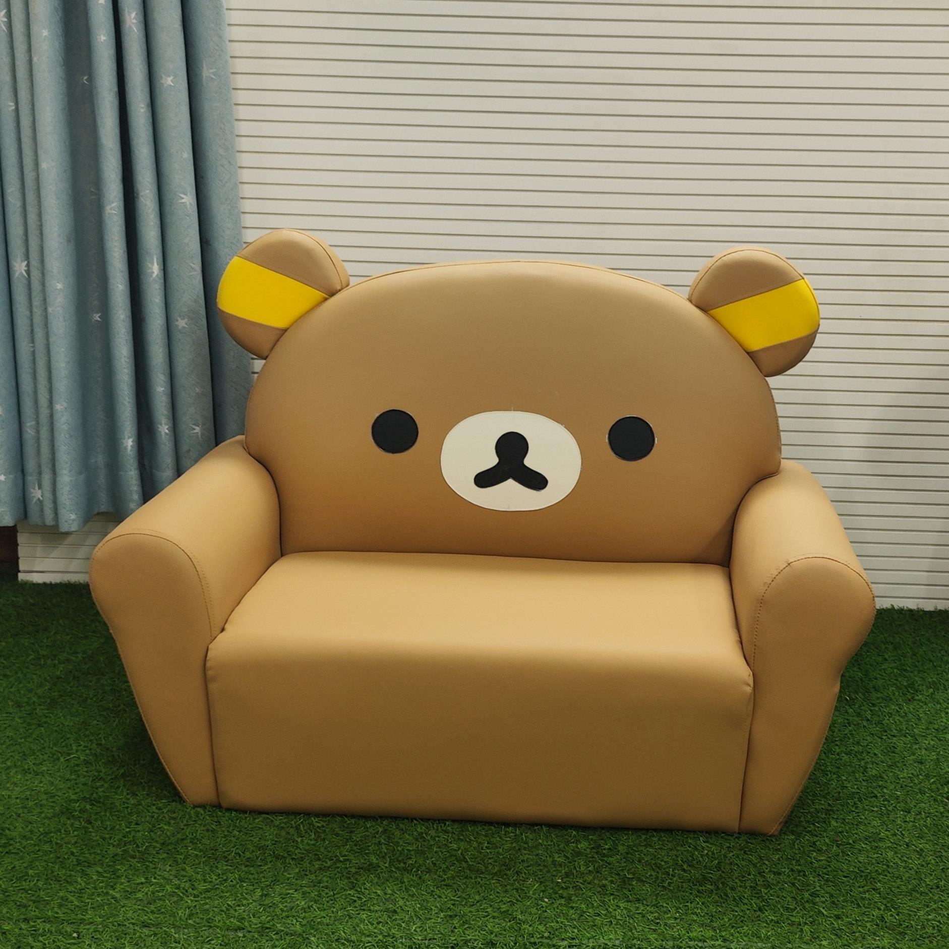 定制加大阅读椅读书角图书角小熊动物沙发宝宝小孩儿童沙发座椅