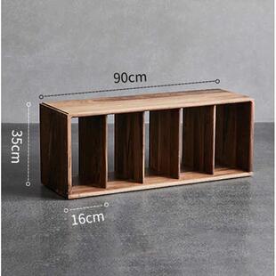 小书格子实木物轻定柜柜奢多功能可简约落地自由组合书架架日式置