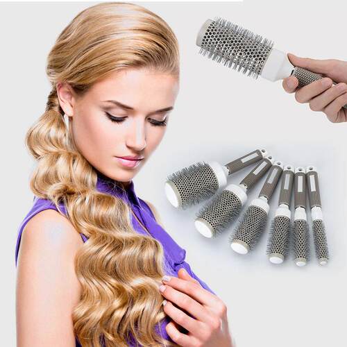 Round Hair Brush,Round BrushDrying Ceramic Iron Round Comb