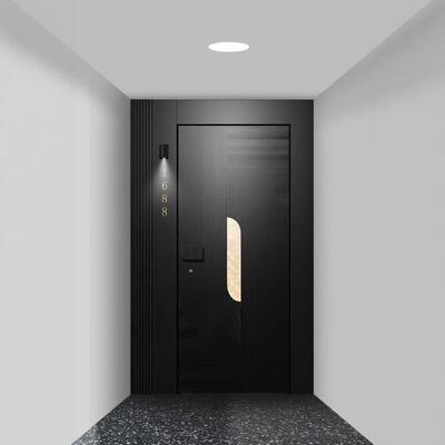 一门一景入户门防盗门子母门别墅大门甲级门进户门精雕铸铝门定货
