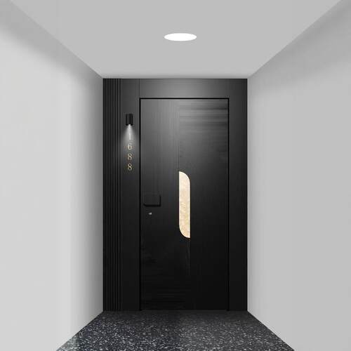 一门一景入户门防盗门子母门别墅大门甲级门进户门精雕铸铝门定货