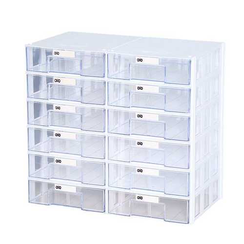 腾正跃 抽屉式桌面收纳盒 大容量自由组合塑料整理分类盒居家日用