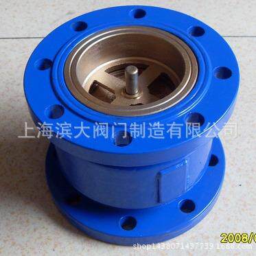 上海滨大阀门阀门 HC41X-16Q 法兰铸铁消声止回阀DN50-DN250