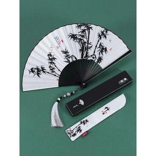 批发女式 黑色扇折扇子3zby扇折叠 男士 小儿童随身扇风古风便携夏季