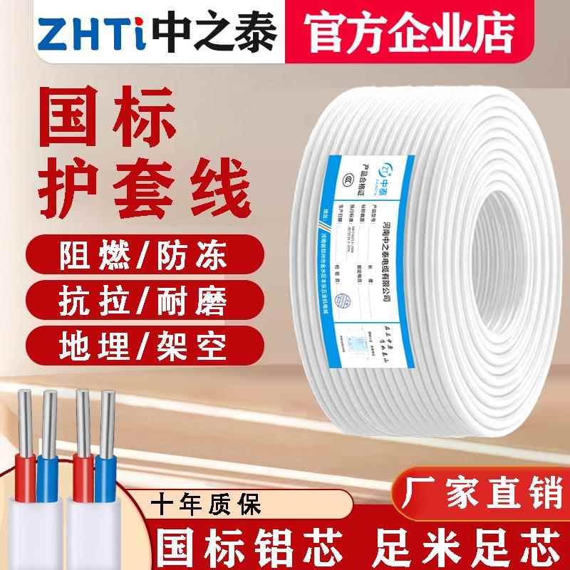 国标电线BLVVB铝芯线2.5 4 6平方护套线2芯户外电源线防冻家装用