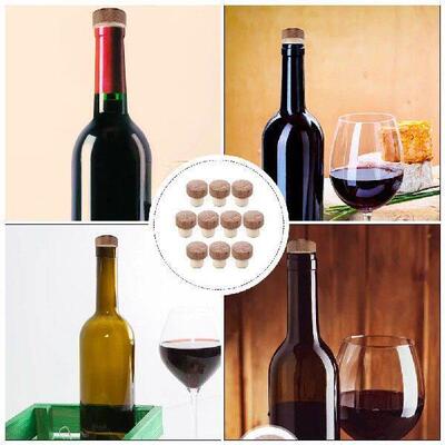 10 Pcs Vacuum Sealer Wooden Cork Beech Bottle Cover Wedding