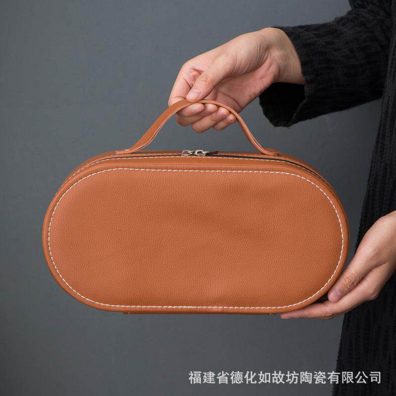户外便携式旅行茶具小套装粗陶茶具一壶三杯办公室单人功夫泡茶杯