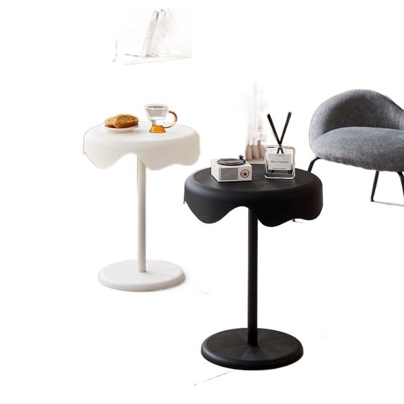 奶油风小茶几现代简约客厅沙发边几小型创意床头移动置物架小桌子