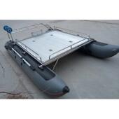 充气艇 休闲路 钓台亚双体拉车艇新款 2019便携式 带双体船船 平台