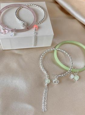 流苏铃铛手镯手环百搭简约手链