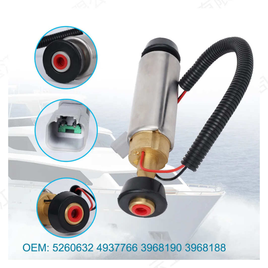 厂家直销适用重卡康明斯ISB ISL QSL ISC QSC发动机12V电子输油泵