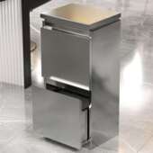 理发店工具不锈工美发滑道钢双面柜子发廊具台储柜CRD物抽屉其他