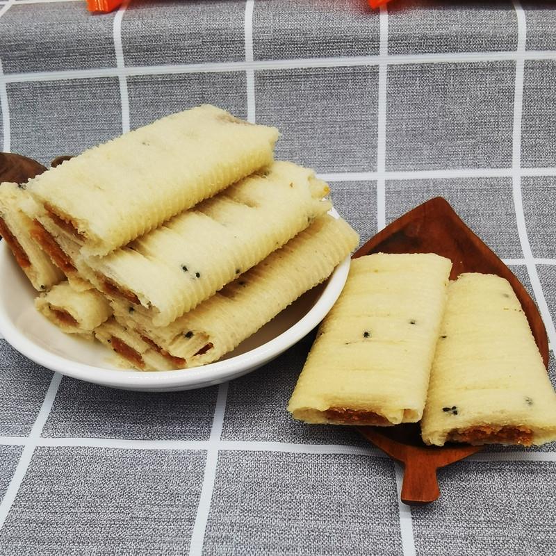 手工蛋花酥麦蛋堡花生夹心鸡蛋卷福建闽南特产传统小吃糕点品茶配
