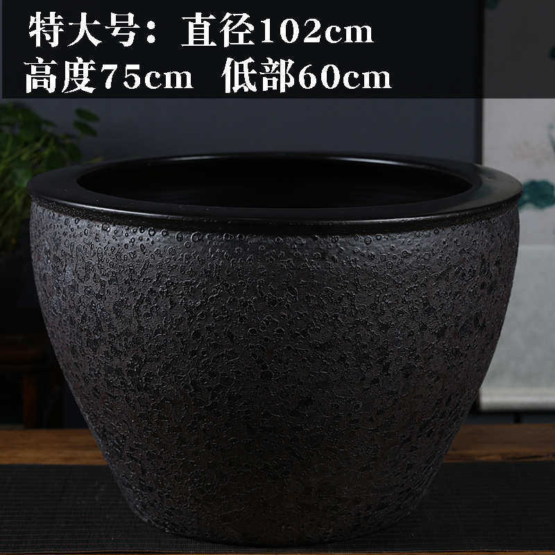 青花瓷景德镇一米庭院大水缸花式陶瓷阳台睡莲户外养老缸鱼缸鱼缸