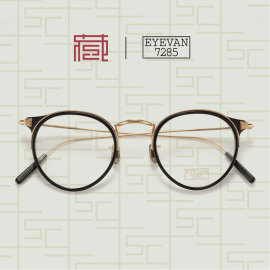 eyevan7285557日本手工眼镜架，纯钛玳瑁林俊杰佐佐木希同，款眼镜框