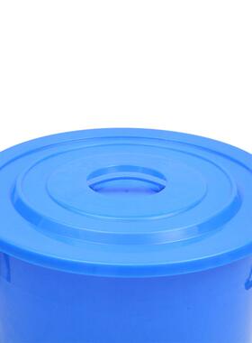 280L大号炳料桶带盖白色环塑储物圆桶商用酒铁店XUZ厨卫房垃圾桶