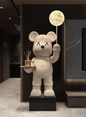 风电视柜旁乔迁礼品暴力熊家居装饰落地摆件客厅沙发奶油创意摆件