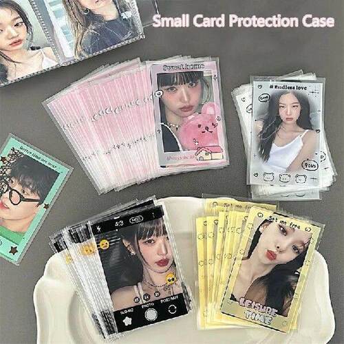 50Pcs Cartoon Small Card Case Star Photo Protection Card