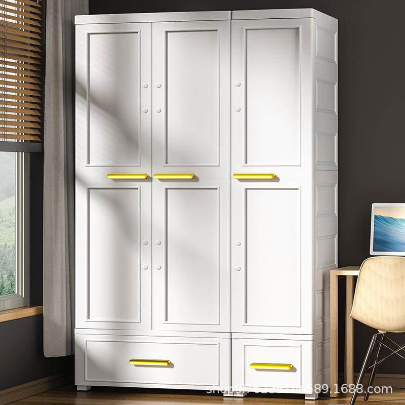 86/58加厚儿童衣柜双开门长挂衣款轻奢宝宝收纳柜隔挂两用储物柜