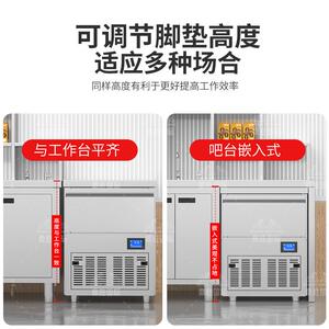 制冰机商用全自动奶茶店酒吧KTV大方块制冰机实心冰块机厂家