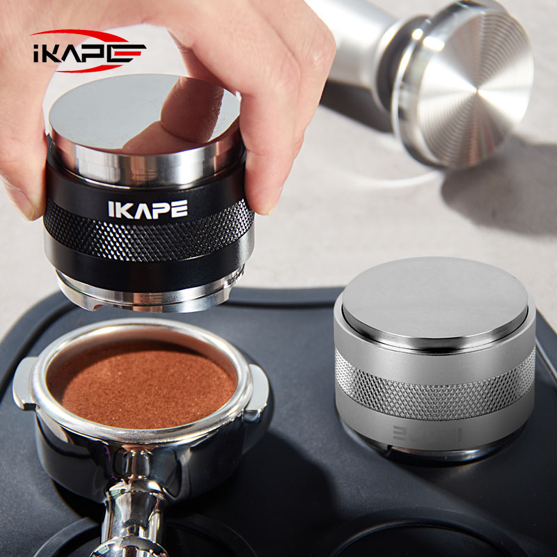 IKAPE双头一体咖啡锤 意式不锈钢布粉压粉器两用可调节51/53/58mm