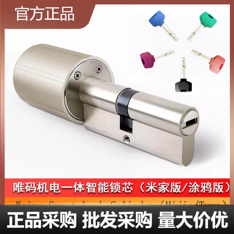 唯码锁芯机电一体涂鸦智能锁芯防盗锁芯电子锁芯自由更换
