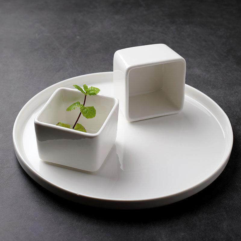 小方盅陶瓷创意餐具四方碗大董意境菜个性凉菜分子料理点心碗