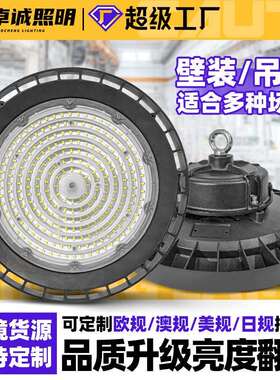 跨境ufo工矿灯工厂库房灯车间天棚灯羽毛球馆超市吊灯led工矿灯