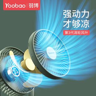 QGSO羽博小风扇静音办公室桌上usb风扇电风扇桌面小风扇办公室风