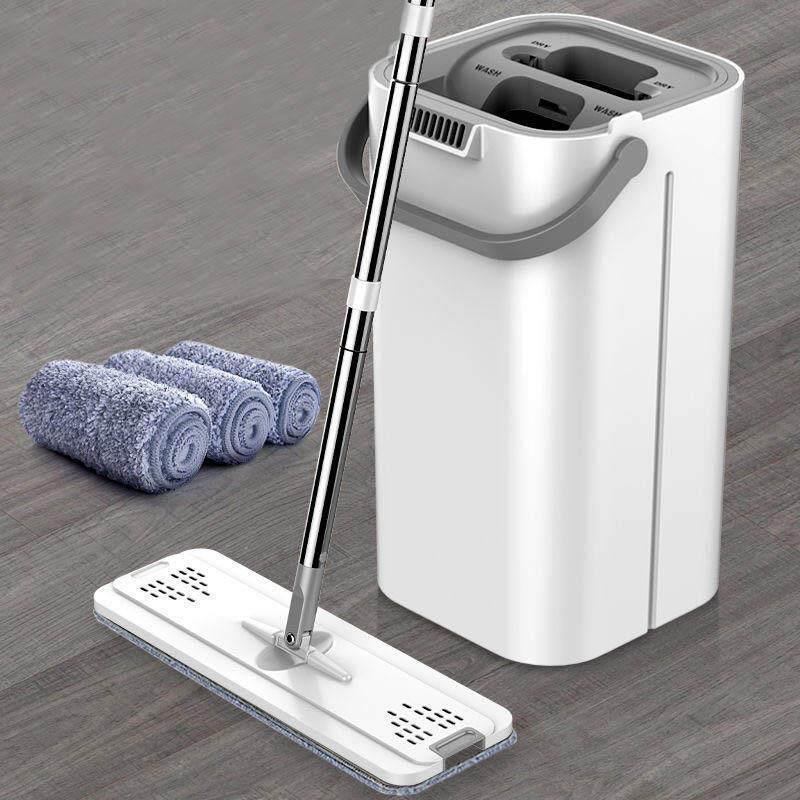 fo 2in1 self-wash and squeeze dry flat mop with bucket拖把 - 实物图