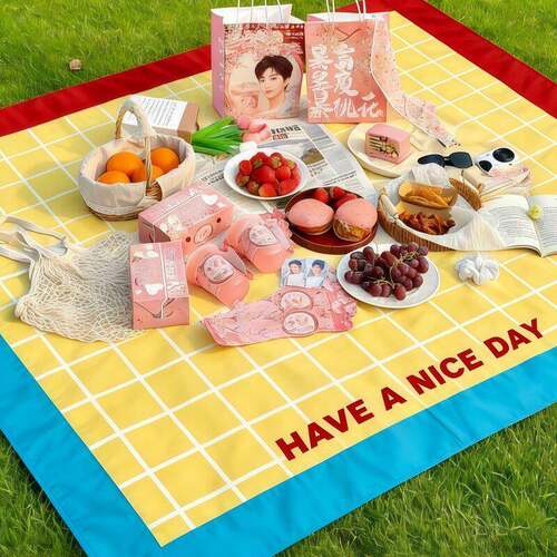 春游野餐垫垫子加厚沙滩草坪坐垫防潮垫户外踏春轻巧便捷可折叠
