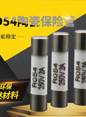 R054陶瓷保险丝保险管5*20mm保险芯250V熔断器0.5A 1A10A 15A 20A