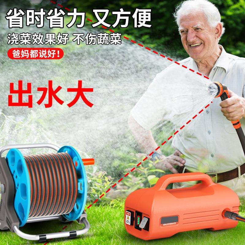 充电式抽水泵浇菜浇水机菜园灌溉浇地小型水泵抽水机浇花便携式