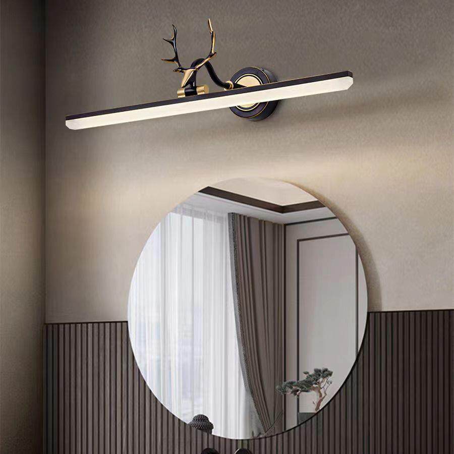 跨境供货镜前灯全铜led卫生间梳妆镜柜壁灯欧式浴室简约创意镜前