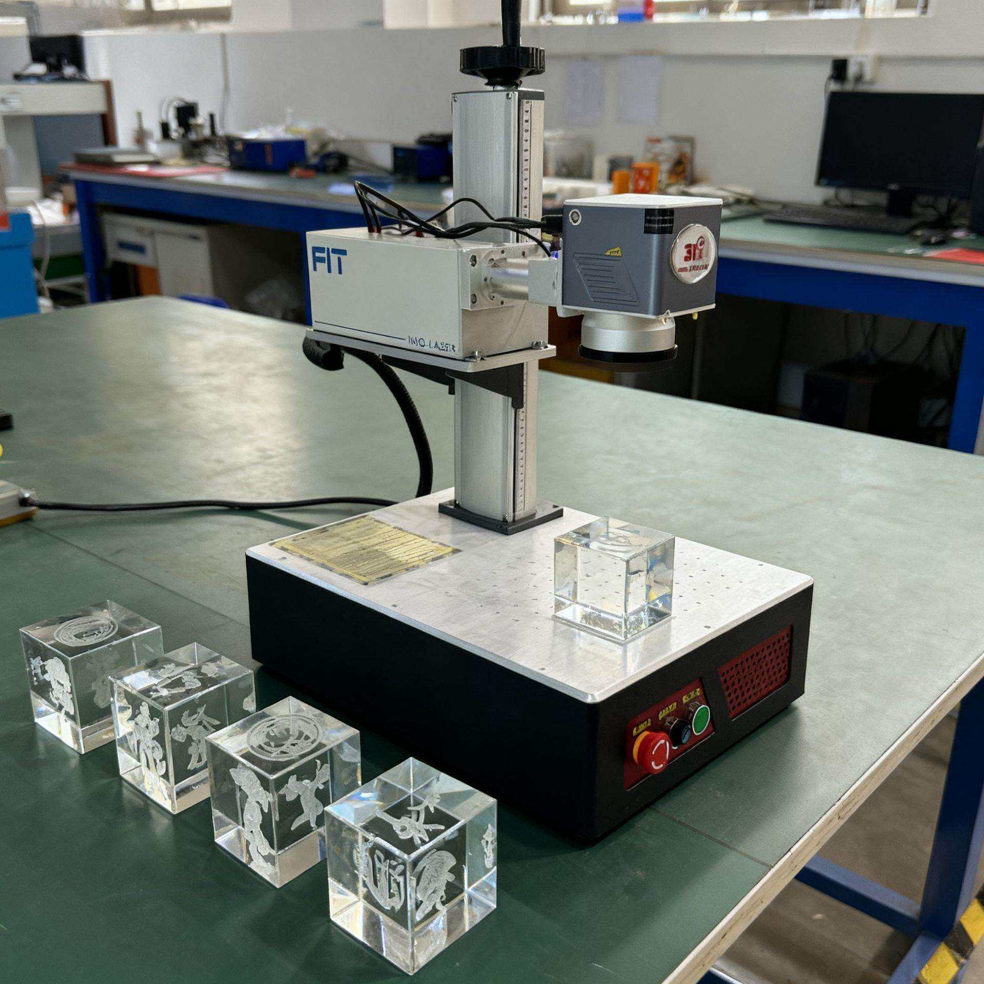 31度全能款光学深雕机水晶3D立体平面内雕机树叶激光打标机