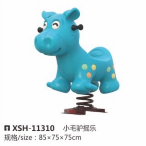 厂家小毛驴摇乐儿童摇摇马小区公园儿童游乐设施单人弹簧摇摇乐椅