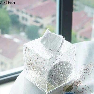 Modern Simple Transparent Paper Towel Box Acrylic Paper