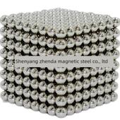 新 彩色磁性球玩具金属DIY磁铁球块