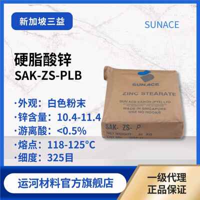 硬脂酸锌 新加坡三益SAK-ZS-PLB打磨助剂 硅橡胶脱模剂