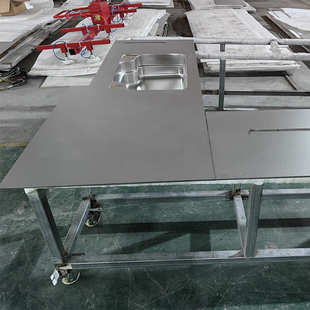 佛山304喷砂镀铬不锈钢防刮花板 高端不锈钢橱柜雪晶钢实心台面板