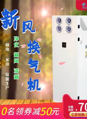 欧信中央空调商用立式净化新风换气机双重过滤经新风净化系统