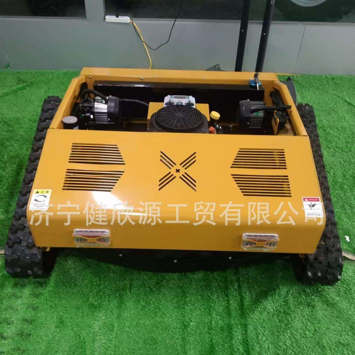 家用庭院除草机多功能小型果园草坪开荒机器设备履带式遥控割草机