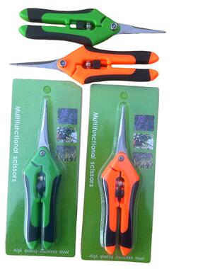 不锈钢翘头摘果剪疏果修枝橘子剪刀葡萄园艺果疏葱剪弯头剪刀