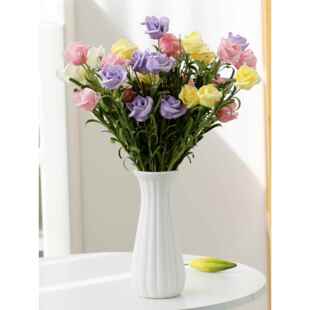 休闲创意白色陶瓷花瓶干插花水文化现代斯堪的纳维亚客厅餐桌家居