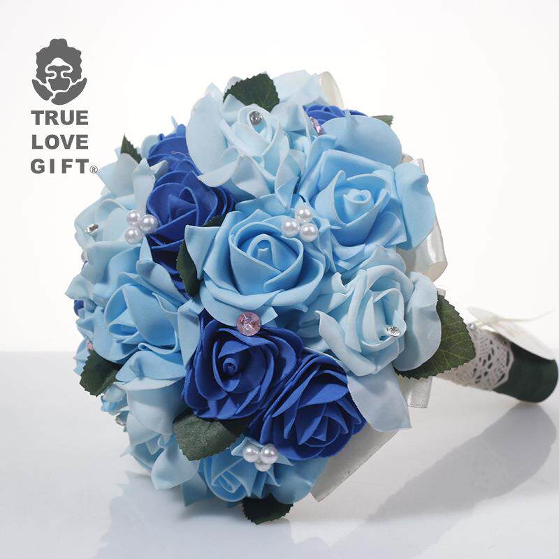 欧式婚礼新娘手工仿真手捧花高档手捧花厂家直销婚庆用品拍摄道具