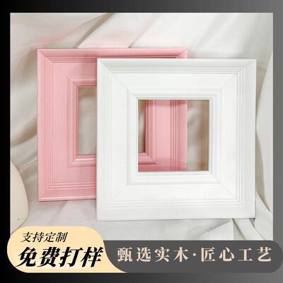 实木寸框现代简约相画框G12403A定制任意尺油画框装裱条线外空框