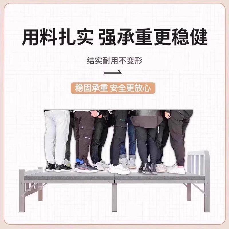 单人床家用折叠床出租房小床卧室加床一米二简易床成人简易双人床